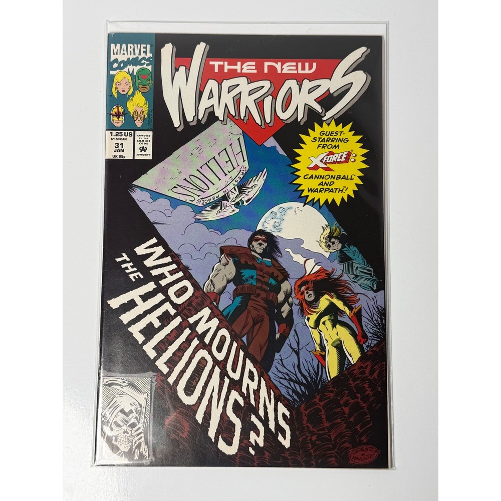The New Warriors #31 1993 Marvel Comics X-Force Cannonball Warpath Hellions